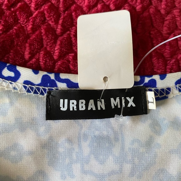 Urban Mix Women porcelain pattern Cropped T shirt Retro Tribal short sleeve crop - Picture 5 of 7